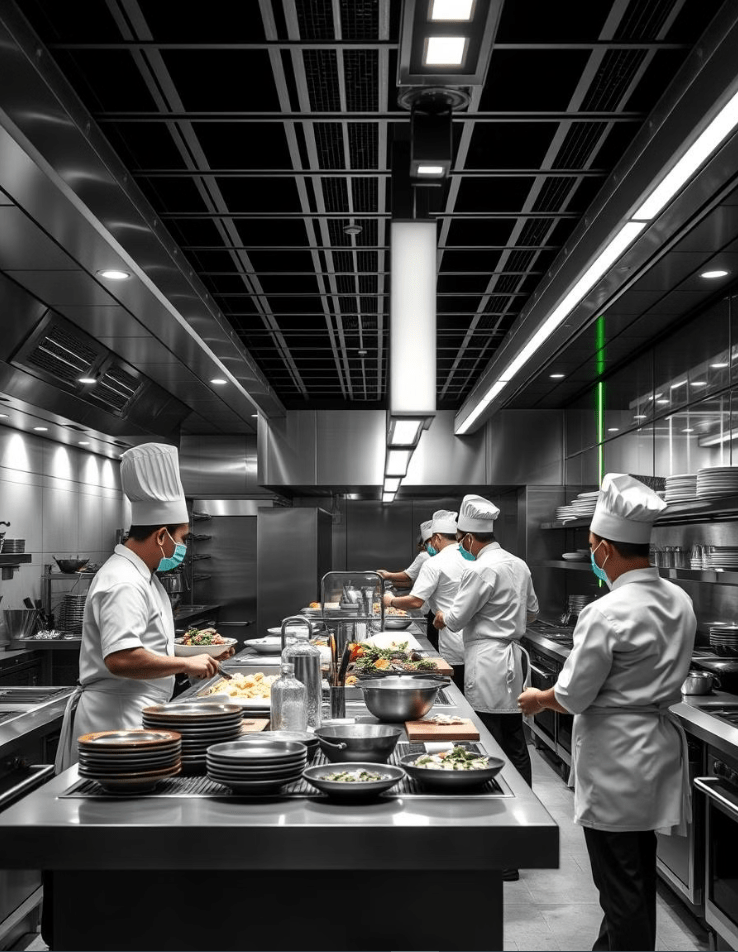 Commercial kitchen operations management